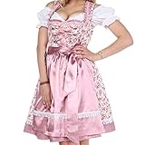 Rocklänge 60 cm Lifos 0405 Trachtenkleid 3Tlg. Dirndl Oktoberfest - Gr.34 bis 46 (40)