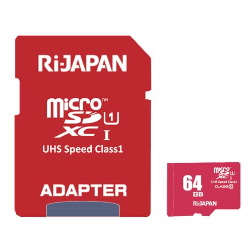 RiJAPAN microSDXCJ[h f[^] }CNSDXC[J[h 64GB SD Class10 UHS class1 UHS-IΉ RJMSX064U1-4517 Full HDΉ