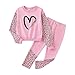 GOLLUNER 6-14Y Girls Sweatshirt Leggings Set Teen Girls Fashion Outfits Sweapants Clothing Set(11-12Y)