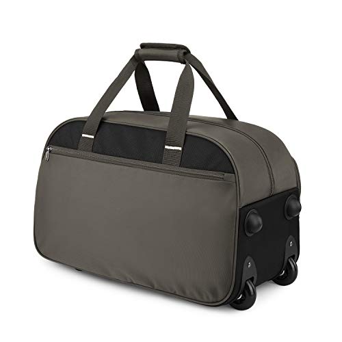 Gonex Rolling Duffle Bag with Wheels, 40L Water Repellent Wheeled Duffel Carry On Luggage with rollers 22 inch Grey
