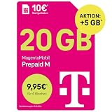 Telekom MagentaMobil Prepaid M 25GB*+Allnet Flat, unverbr. GB weiternutzen