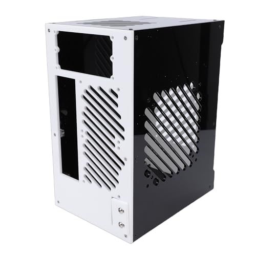 Gabinete pequeño para PC LICAEVEY Mini ITX, estructura abierta acrílica con enfriamiento 360 hueco, chasis compacto de escritorio 10.5L para placa madre ITX y GPU 210mm miniatura 1