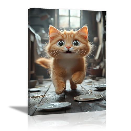 NEKAOEU(�l�J�I�E) ���� ���ۉ� ���� �A�[�g�p�l�� �|�X�^�[ ���킢�������̎ʐ^ ���� �ǉ� �Ǌ|�� - �Ǐ��� �G�� - ���G �\�t�@�̔w�i�� �C���e���A - ���� �C���e���A �G ������� ���_�� ��(�I�����W)-50x70cm �z����