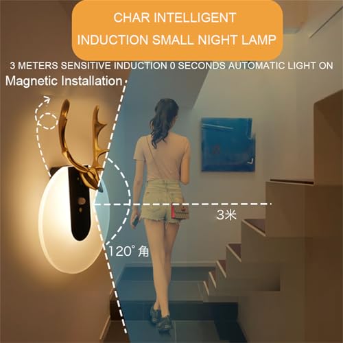 Luz de pared con interruptor para dormitorio y pasillos sin instalación 2