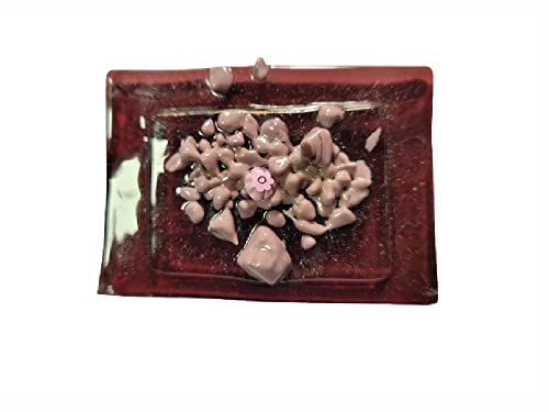Presse-papiers de 8 cm en verre de Murano et murrines art fc11
