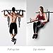 OneTwoFit Multifunctional Wall Mounted Pull Up Bar Chin Up bar Dip Station for Indoor Home Gym Workout, Power Tower Set Training Equipment Fitness Dip Stand Supports to 440 Lbs OT126