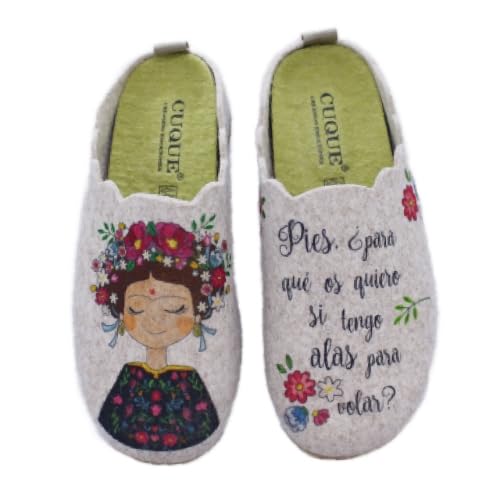 CUQUE - Zapatillas Frida - 5570 para: Mujer Color: BEIG Talla: 41