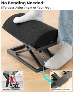 Wikabex Step-to-Adjust Foot Rest—Truly Infinite Height, No Bending Needed — photo 2 of 6