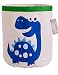 FANKANG Large Sized Toy Bin Stylish Dinosaur Design Canvas & Linen Fabric Storage Basket Laundry Hamper with Waterproof Coating for Kid's Room(Dinosaur)