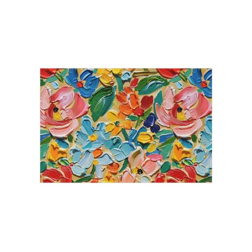 Amazon.com: Spring Flowers Rug, Outdoor Rug, Floral Rug, 3D Flowers Rug ...