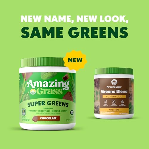 image for Amazing Grass Greens Superfood Powder: Greens Powder with Digestive En