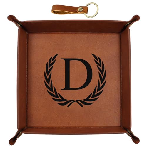 Elegant Leather Key Tray