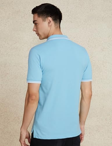 Image of Amazon Brand - Symbol Men's Cotton Rich Solid Polo Collar Tshirts | Half Sleeves | Plain-Regular Fit (Available in Plus Sizes)