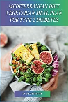 Paperback Mediterranean Diet Vegetarian Meal Plan for Type 2 Diabetes Book