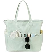 Beach Pool Bags Tote for Women Ladies Large Gym Tote Carry On Bag With Wet Compartment for Weeken...