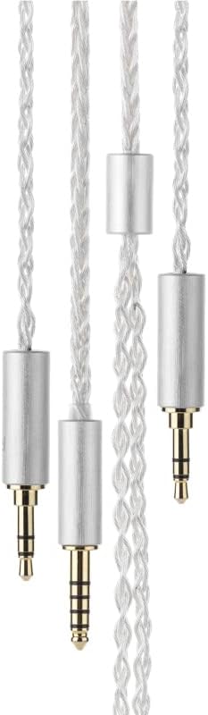 LINE V/W 6N Single Crystal Copper Silver-Plated Litz Earphone Upgrade Cable IEMs (LINE V)