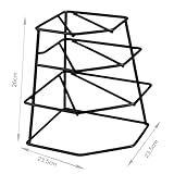 Greenfields Kitchen 4 Tier Corner Plate Rack Heavy Duty Kitchen Cupboard Storage Shelf Organiser Space Saving Dish Rack Stand for Plates Bowls Dishes Compact Countertop Cabinet Organiser - Image 9