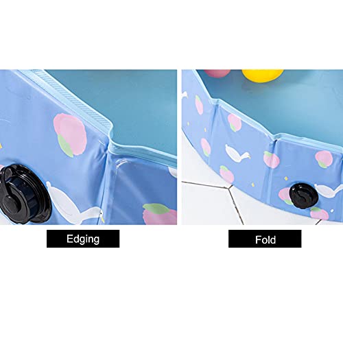 Conjunto de capa e piscina dobrável portátil para animais de estimação de crianças, piscina de verão