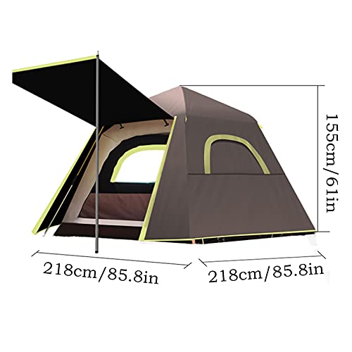 Carpa portátil impermeable para 3-4 personas con protector UV miniatura 7