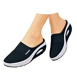 Chaussure orthopédique pour Femme d'été Chaussons médicales pour diabétiques Chaussons orthopediques Femmes avec Coussin d'air Mode Compensées Chaussures de Sport Eté Respirant Mules