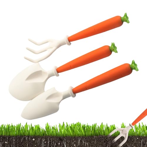 Pelle et râteau carotte : outils de jardinage pour plantations et potager