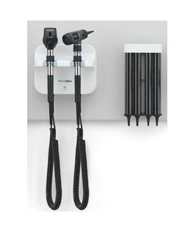 Welch Allyn 77792-MNOBP 777 Green Series Integrated Diagnostic Wall System No Ophtholmascope MacroView w/Throat Illuminator No BP No thermometer