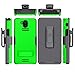 Wireless ProTech Case Compatible with Sonim XP10 (XP9900), Shell Case and Belt Clip Holster Combo with Kickstand and Screen Protector (Lime Green)