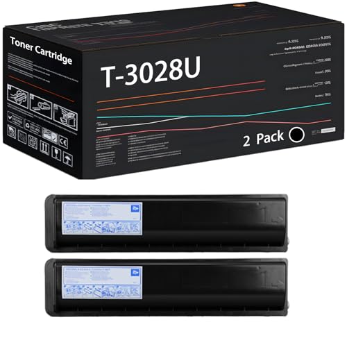 Image of Compatible with Toshiba T-3028U Toner Cartridge Work for Toshiba E Studio 2528A 3528A 4528A Printers, with Chip, High Yield 8000 Pages, High-Definition Printing (2-Pack Black)