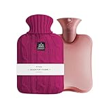 👍Facile à utiliser - La bouche large est facile à remplir et la lèvre anti-poussée de la bouteille d’eau chaude avec couvercle empêche l’eau de recracher comme ces vieux caoutchouc. Remplir seulement jusqu’aux deux tiers de la capacité maximum. La bouteille d’eau chaude est fabriquée selon la norme B.S.1970:2012 pour assurer une sécurité maximale.