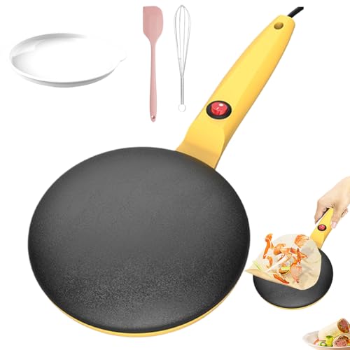 Crepa genérica Eléctrica, CreperaInstantánea - Máquina De Panqueques Portátil, Crepera7.8 Pulgadas, Control Automático Temperatura, Antiadherente Fácil De Limpiar | CrepperFor Hogar Cocina