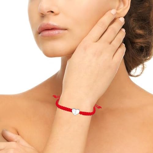 Pulsera Iniciales A-Z Corazón Plateado 41BFkGapYyL. AC SR38. SL1000