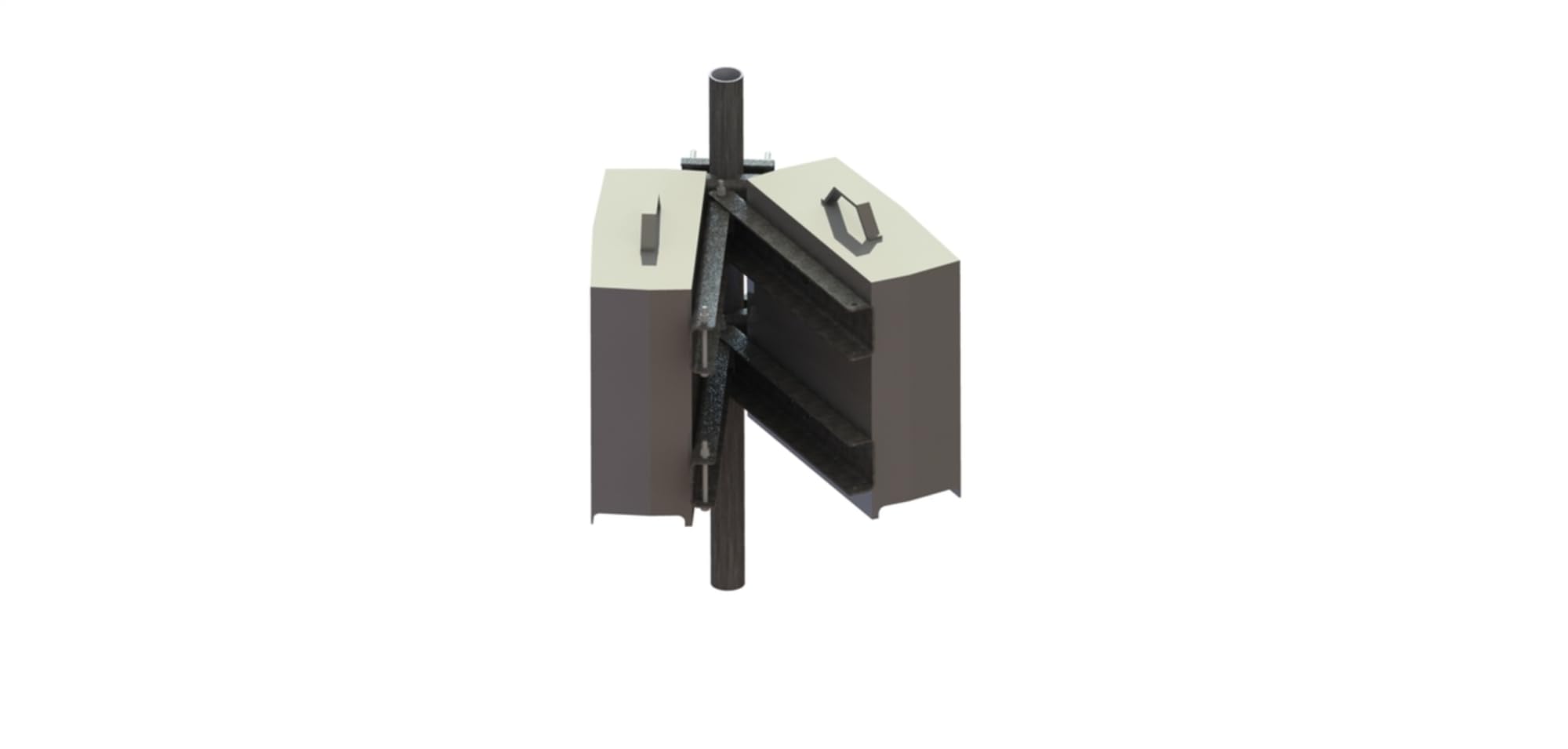 CommScope - RR-B2B-LP - Remote Radio Head Unit Mount, 4.5 in. Dia., 1.51 H x 2.3 W x 21 L in., ( Each )