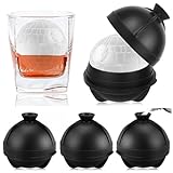 Big Ice Ball Maker, Große Eiswürfelformen BPA frei, Easy Release 3 Pack Sphere Star Wars Silikon Runde Eiskugelform für Whiskey Cocktails Dessert Getränke Babynahrung