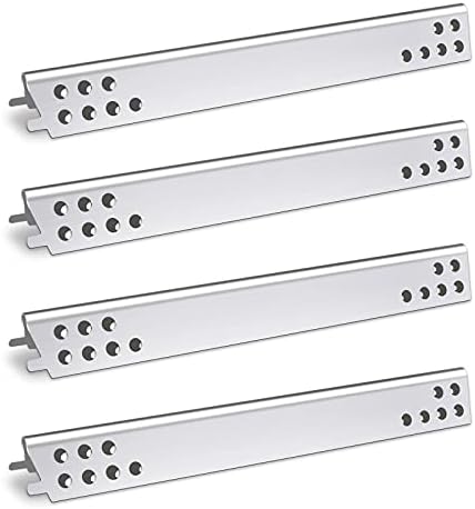 YOUFIRE Heat Plate Shield 17" Burner Cover Grill Replacement Parts for Char-Broil Performance 4-Burner 463335517, 463361017, 463673017 Gas Grill, Set of 4 Stainless Steel Heat Tent G470-0004-W1