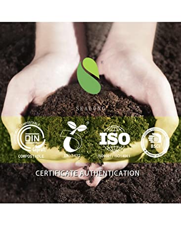 Biodegradable Dog Poop Bags, 100% Certified Compostable, 13 X 9 Inches, Plastic Free, Environmental Friendly, Cornstarch Based, Extra Strong & Leak Proof, Green Biosphere #TOP2