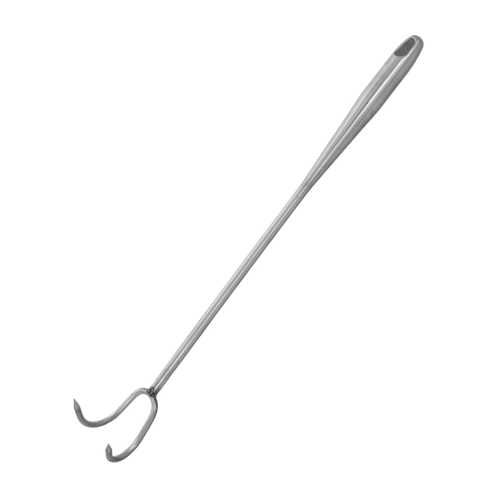 BESPORTBLE Heavy Duty Stainless Steel Meat Flipper Hook Cooking Hook for Grilling and Smoking for Home and Restaurant Use Outdoor Cooking Accessory