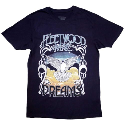 Men's Fleetwood Mac Dreams T-Shirt Large Navy Blue