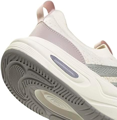 adidas Women's Cloudfoam Cuxxion - Sock, White/Matte Silver/Ice Purple, 7 — view 5