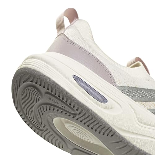 adidas Women's Cloudfoam Cuxxion - Sock, White/Matte Silver/Ice Purple, 9 by adidas - Used condition - Image 4