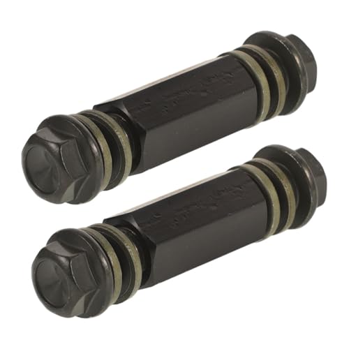 Conector manguera freno motocicleta extensor tubo aceite delantero metal negro Hohopeti