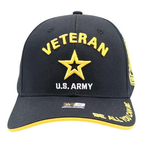 Image of US Army Veteran Hat for Men - Officially Licensed Military Baseball Cap, for Veterans