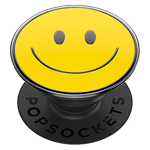 PopSockets PopGrip - Soporte y Agarre para Teléfonos Móviles y Tablets con un PopTop Intercambiable - Enamel Be Happy