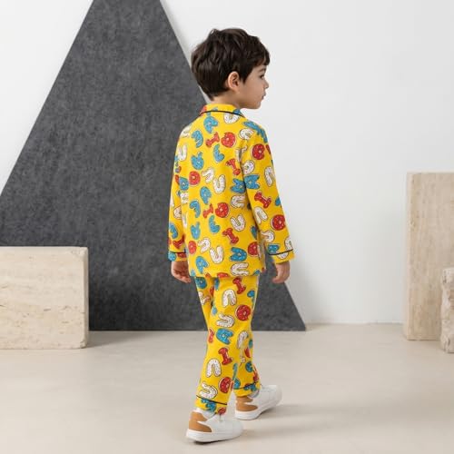 Image of CLAP Kids Cotton Printed Full Sleeves Night Suit