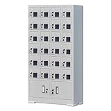 exproyzk Cellphone Charging Station Cell Phone Locker Cellphone Charging Cabinet with Combination Lock for Office Classroom(24 Slots)