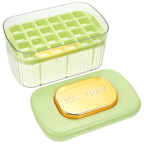 Molde para cubitos de hielo capacidad grande color verde claro miniatura 1