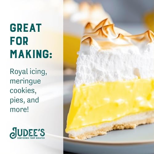 Judee's Gluten Free Complete Meringue Powder Mix - Royal Icing Mix & Cookie Decorating Supplies - Meringue Powder for Cookies & Pies - 11.4 Oz