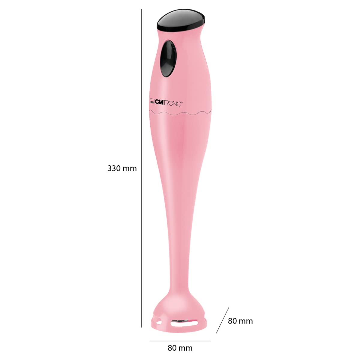 Clatronic HandBlender StandBlender SM 3577; ostrze ze stali nierdzewnej; do smoothie, puree dyniowego, koktajlu mlecznego; z miską blendera (500 ml); 180 W, biały
