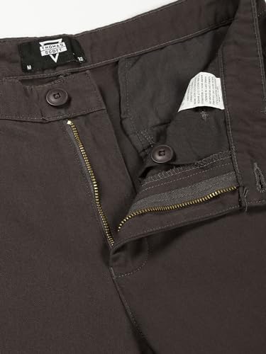 Image of Thomas Scott Men's | Solid | Light Weight | Breathable Fabric | 4 Pockets | Mid Rise | Slim Fit | 100% Cotton | Button Waist | Chino Trouser | Pants