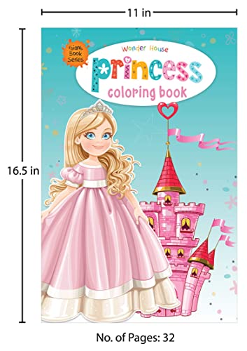 Princess Colouring Book (Giant Book Series): Jumbo Sized Colouring Books