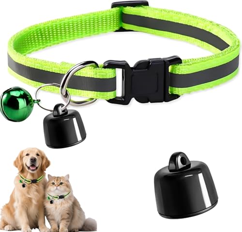 Vibbang Mini Pet Tracker for Cats and Dogs, Cat Tracker with Collar, GPS Tracker for Dogs and Cats, Compatible with iOS No Monthly Fees, Mini GPS Tracker Device